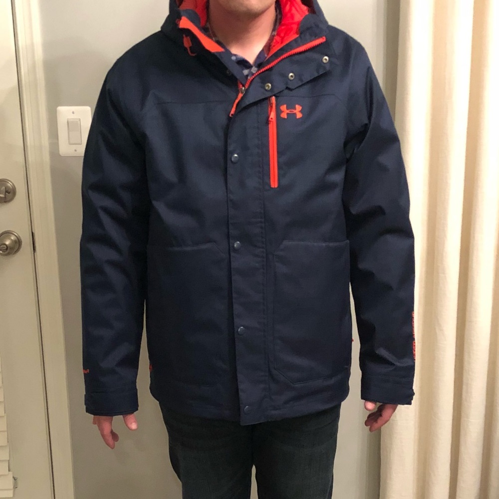 Under Armour Navy & Blaze Orange 3-in-1 Jacket
